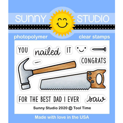 Sunny Studio Stamps - Clear Photopolymer Stamps - Tool Time