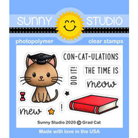 Sunny Studio Stamps - Clear Photopolymer Stamps - Grad Cat