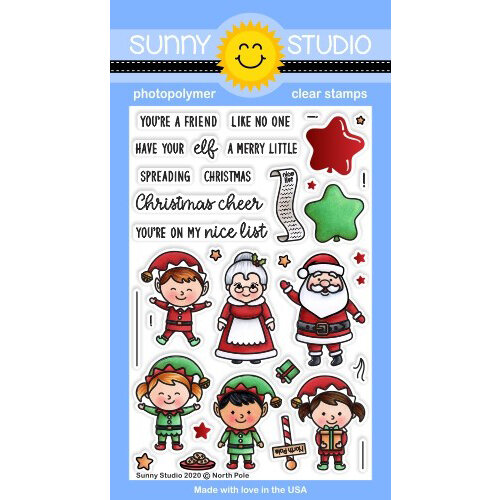 Sunny Studio Stamps - Christmas - Clear Photopolymer Stamps - North Pole