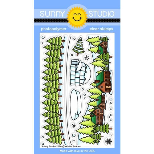 Sunny Studio Stamps - Clear Photopolymer Stamps - Winter Scenes