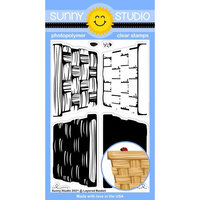 Sunny Studio Stamps - Clear Photopolymer Stamps - Layered Basket