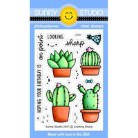 Sunny Studio Stamps - Clear Photopolymer Stamps - Looking Sharp