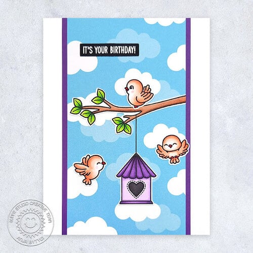 Sunny Studio Stamps - Clear Photopolymer Stamps - Little Birdie