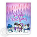 Sunny Studio Stamps - Christmas - Clear Photopolymer Stamps - Snowman Kisses