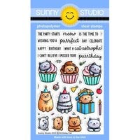 Sunny Studio Stamps - Clear Photopolymer Stamps - Birthday Cat