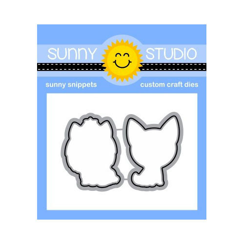 Sunny Studio Stamps - Sunny Snippets - Craft Dies - Puppy Dog Kisses