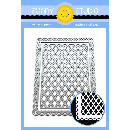 Sunny Studio Stamps - Sunny Snippets - Craft Dies - Frilly Frames - Lattice