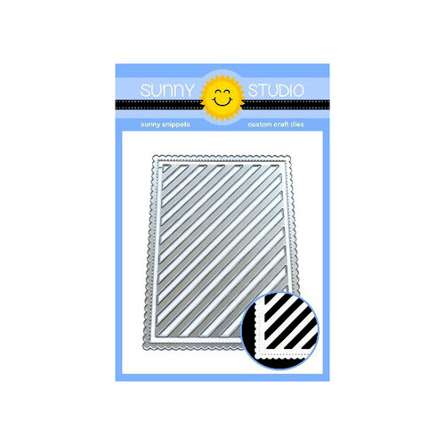 Sunny Studio Stamps - Dies - Frilly Frames - Striped