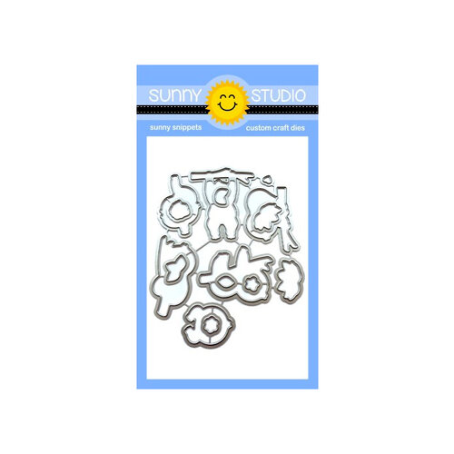 Sunny Studio Stamps - Sunny Snippets - Dies - Silly Sloths