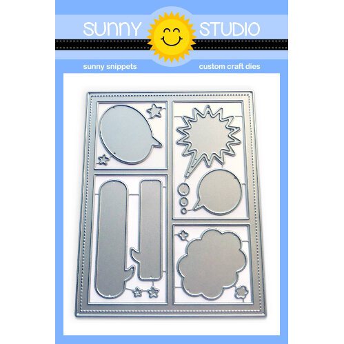 Sunny Studio Stamps - Sunny Snippets - Craft Dies - Comic Strip Speech Bubble