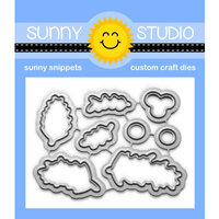 Sunny Studio Stamps - Christmas - Sunny Snippets - Dies - Season's Greetings