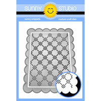 Sunny Studio Stamps - Sunny Snippets - Craft Dies - Frilly Frames - Eyelet Lace