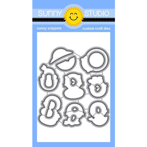 Sunny Studio Stamps - Sunny Snippets - Dies - Sealiously Sweet