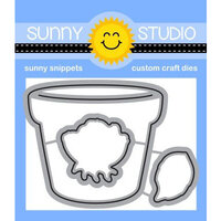 Sunny Studio Stamps - Sunny Snippets - Dies - Potted Rose