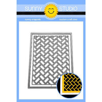 Sunny Studio Stamps - Sunny Snippets - Dies - Frilly Frames - Herringbone