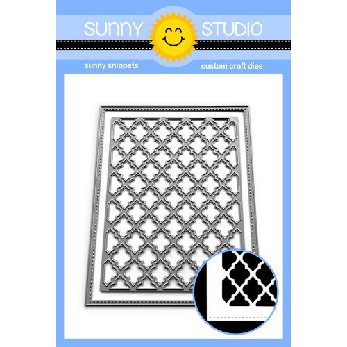 Sunny Studio Stamps - Sunny Snippets - Craft Dies - Frilly Frames - Quatrefoil