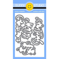 Sunny Studio Stamps - Sunny Snippets - Craft Dies - Season's Greetings Word