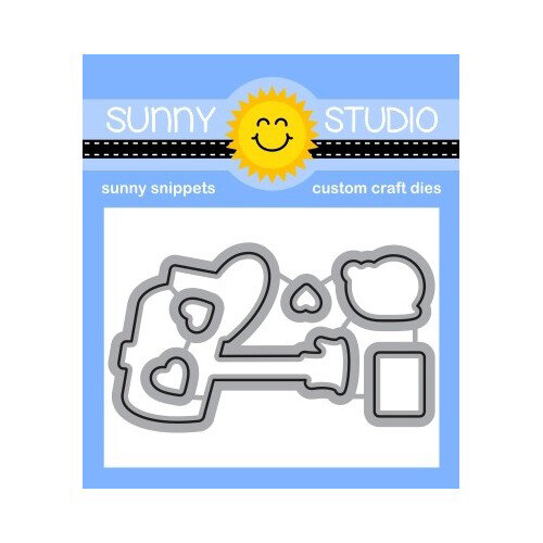 Sunny Studio Stamps - Sunny Snippets - Craft Dies - Snail Mail