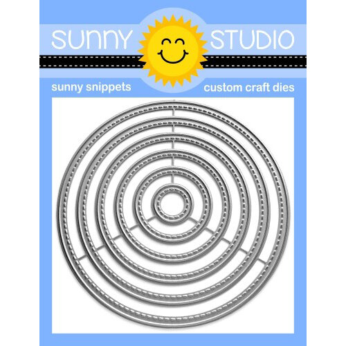 Sunny Studio Stamps - Sunny Snippets - Craft Dies - Small Stitched Circle