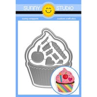 Sunny Studio Stamps - Sunny Snippets - Craft Dies - Cupcake Shape