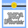 Sunny Studio Stamps - Sunny Snippets - Craft Dies - Thank You Words