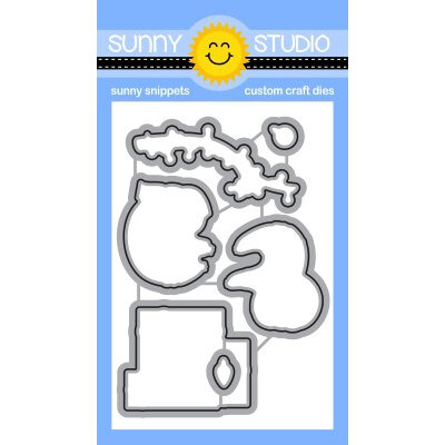 Sunny Studio Stamps - Sunny Snippets - Craft Dies - Lazy Christmas