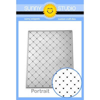 Sunny Studio Stamps - Sunny Snippets - Craft Dies - Quilted Hearts Portrait