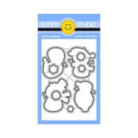 Sunny Studio Stamps - Christmas - Sunny Snippets - Craft Dies - Snowman Kisses