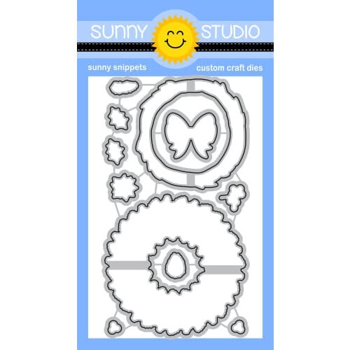Sunny Studio Stamps - Christmas - Sunny Snippets - Craft Dies - Winter Wreaths