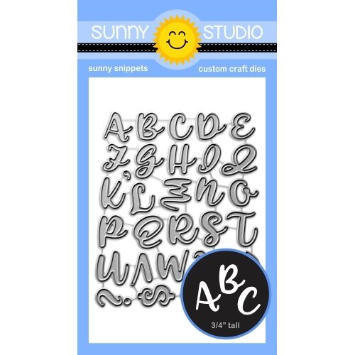 Sunny Studio Stamps - Sunny Snippets - Craft Dies - Hayley Uppercase Alphabet