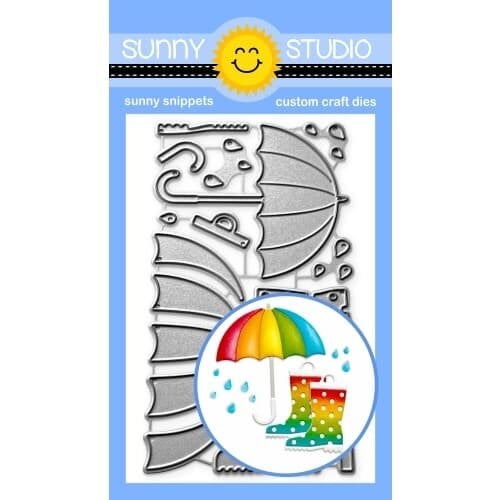 Sunny Studio Stamps - Sunny Snippets - Craft Dies - Rainy Days
