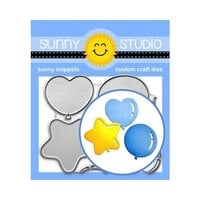 Sunny Studio Stamps - Sunny Snippets - Craft Dies - Bright Balloons