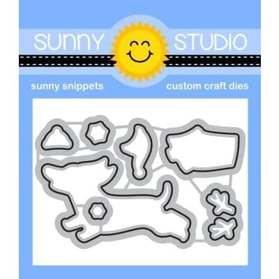 Sunny Studio Stamps - Sunny Snippets - Craft Dies - Dashing Dachshund