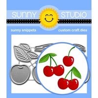 image of Sunny Studio Stamps - Sunny Snippets - Craft Dies - Wild Cherry