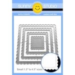 Sunny Studio Stamps - Sunny Snippets - Craft Dies - Scalloped Square - Small 1