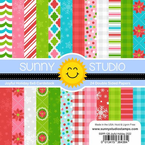 Sunny Studio Stamps - 6 x 6 Paper Pack - Joyful Holiday