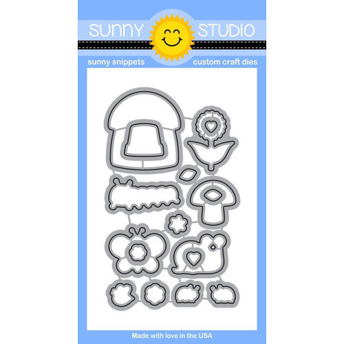Sunny Studio Stamps - Sunny Snippets - Dies - Backyard Bugs