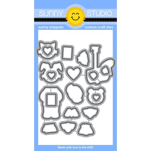 Sunny Studio Stamps - Sunny Snippets - Dies - Sending My Love