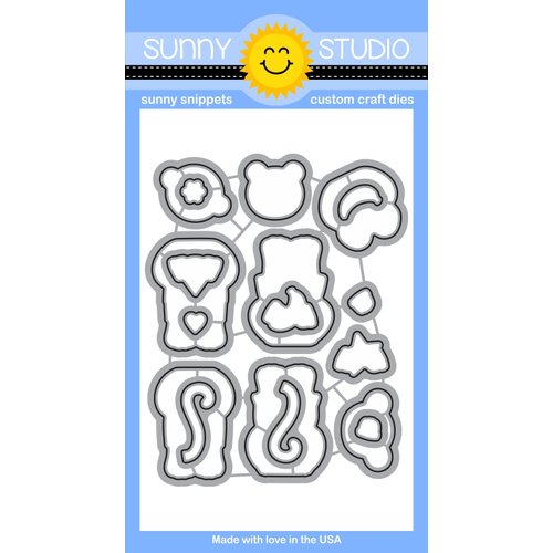 Sunny Studio Stamps - Sunny Snippets - Dies - Comfy Creatures