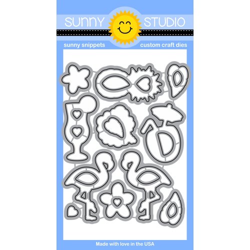 Sunny Studio Stamps - Sunny Snippets - Dies - Tropical Paradise