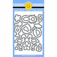 Sunny Studio Stamps - Sunny Snippets - Dies - Tropical Paradise