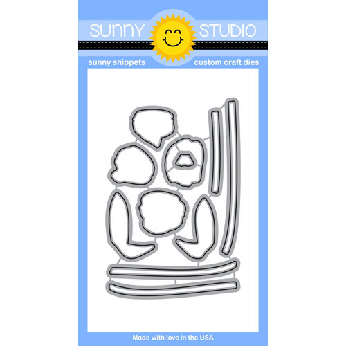 Sunny Studio Stamps - Sunny Snippets - Dies - Timeless Tulips