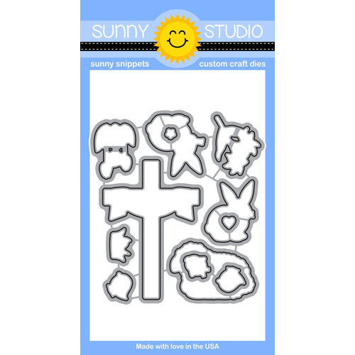 Sunny Studio Stamps - Sunny Snippets - Craft Dies - Easter Wishes