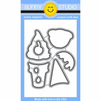 Sunny Studio Stamps - Sunny Snippets - Dies - Two Scoops