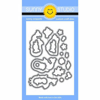 Sunny Studio Stamps - Sunny Snippets - Dies - Magical Mermaids