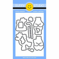 Sunny Studio Stamps - Christmas - Sunny Snippets - Dies - Playful Polar Bears