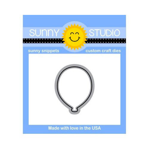 Sunny Studio Stamps - Sunny Snippets - Craft Dies - Birthday Balloon