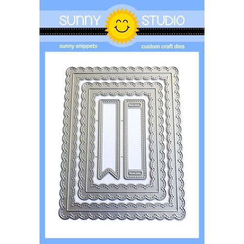 Sunny Studio Stamps - Sunny Snippets - Craft Dies - Fancy Frames - Rectangle