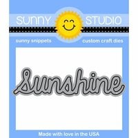 Sunny Studio Stamps - Sunny Snippets - Craft Dies - Sunshine Word