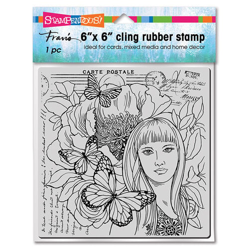 Stampendous - Cling Mounted Rubber Stamps - Butterfly Beauty